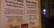 "Szturmowcy" protestują przeciwko pracownikom z Ukrainy. Rozwiesili plakaty