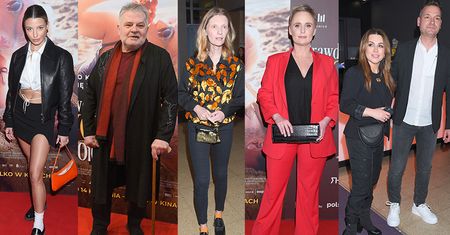Gwiazdy na premierze filmu "Prawdziwe życie aniołów": Kinga Preis, Paweł Deląg, Krzysztof Globisz, Beata Tadla