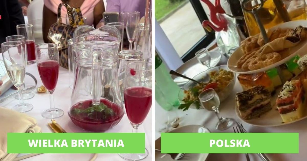 Tak wygląda jedzenie na angielskim weselu. Polacy łapią się za głowę- Pyszności; Foto: https://www.tiktok.com/@run_girl_