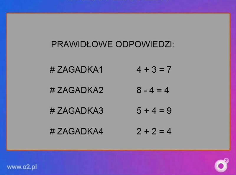 Poprawne odpowiedzi