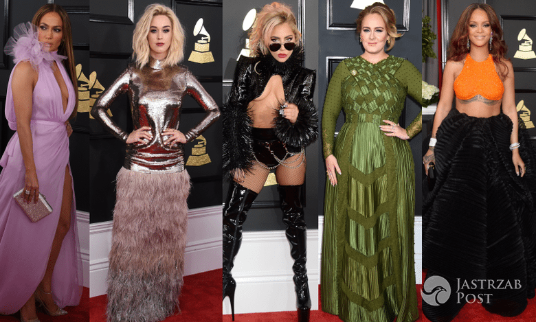 Grammy 2017: Najpiękniejsze kreacje gwiazd - Rihanna, Lady Gaga, Jennifer Lopez, Katy Perry, Adele i inni [DUŻO ZDJĘĆ]