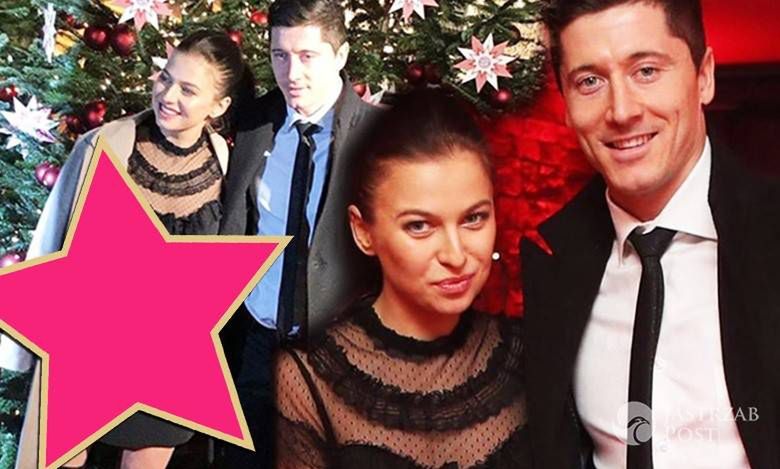 Anna Lewandowska i Robert Lewandowski - świąteczna impreza Bayernu Monachium