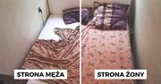 12 zdjęć ukazujących, co można znaleźć po przeciwnych stronach łóżka. Tajemnice sypialni par