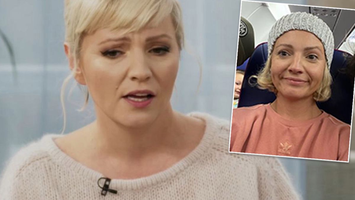 Dorota Szelągowska w samolocie