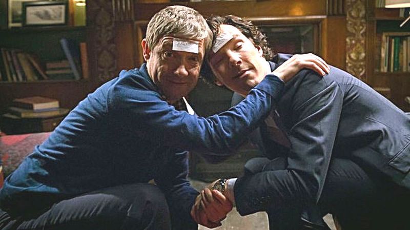 Kadr z serialu "Sherlock", BBC 
