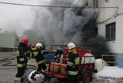 Pożar magazynu sprzętu AGD w Łodzi