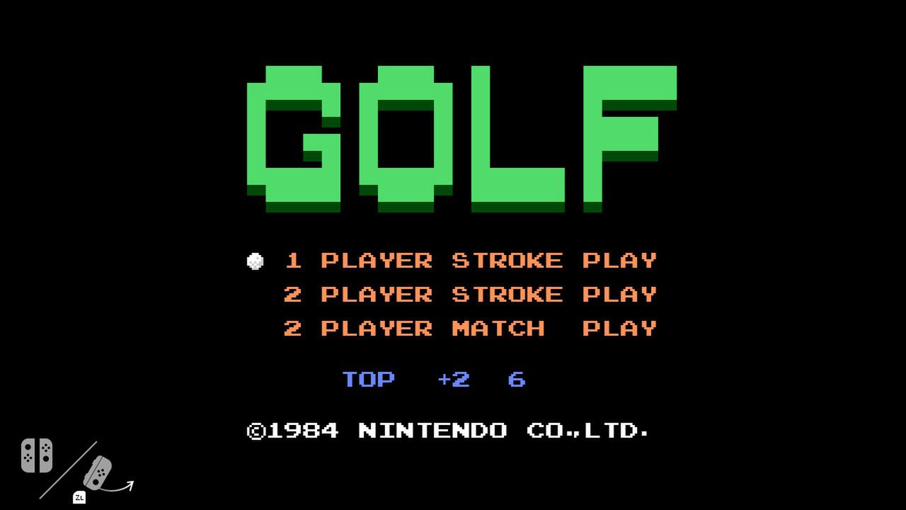 NES Golf głęboko "zaszyty" w każdym Switchu. Stareńka gra wspiera kontrolery ruchowe