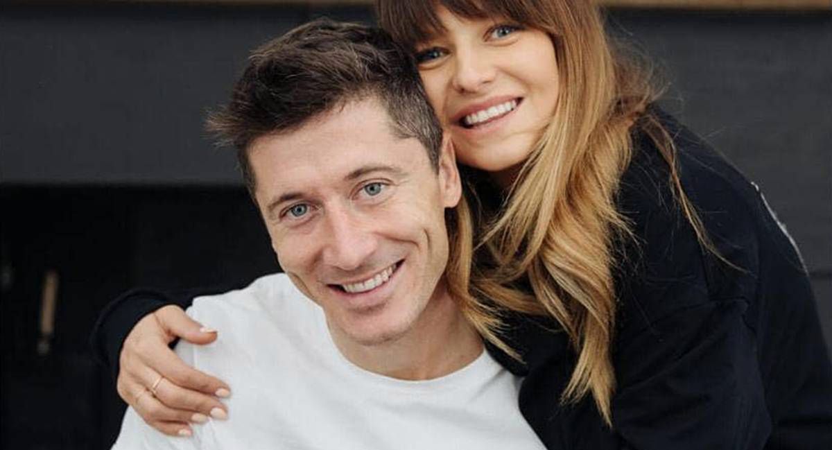 Anna i Robert Lewandowscy - salon