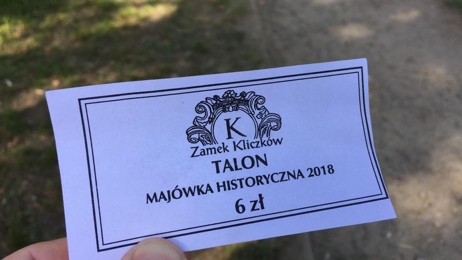 Talon, którym dokonywało się płatności w czasie imprezy