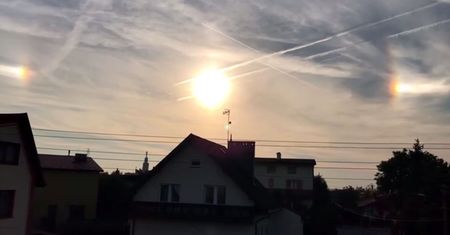 Niezwykłe zjawisko nad Małopolską. "Trzy Słońca na niebie"