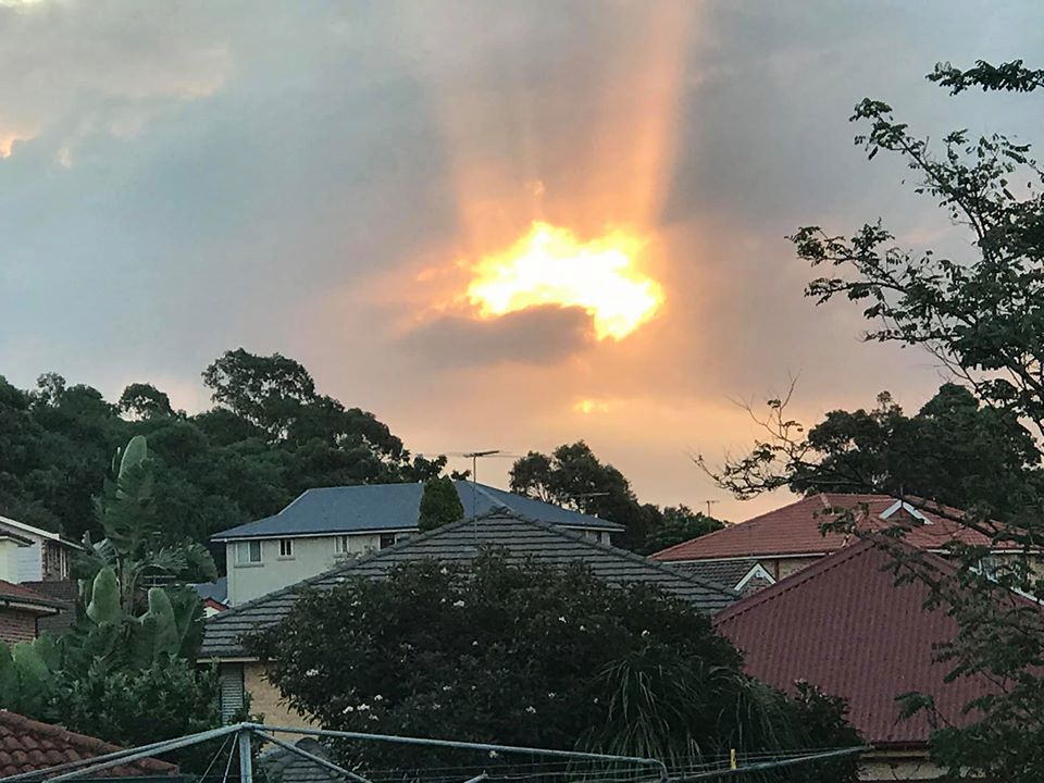 Niezwykły zachód słońca w Australii