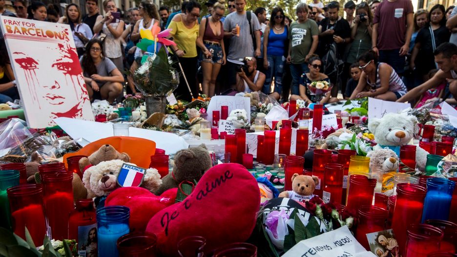 Barcelona po zamachu terrorystycznym