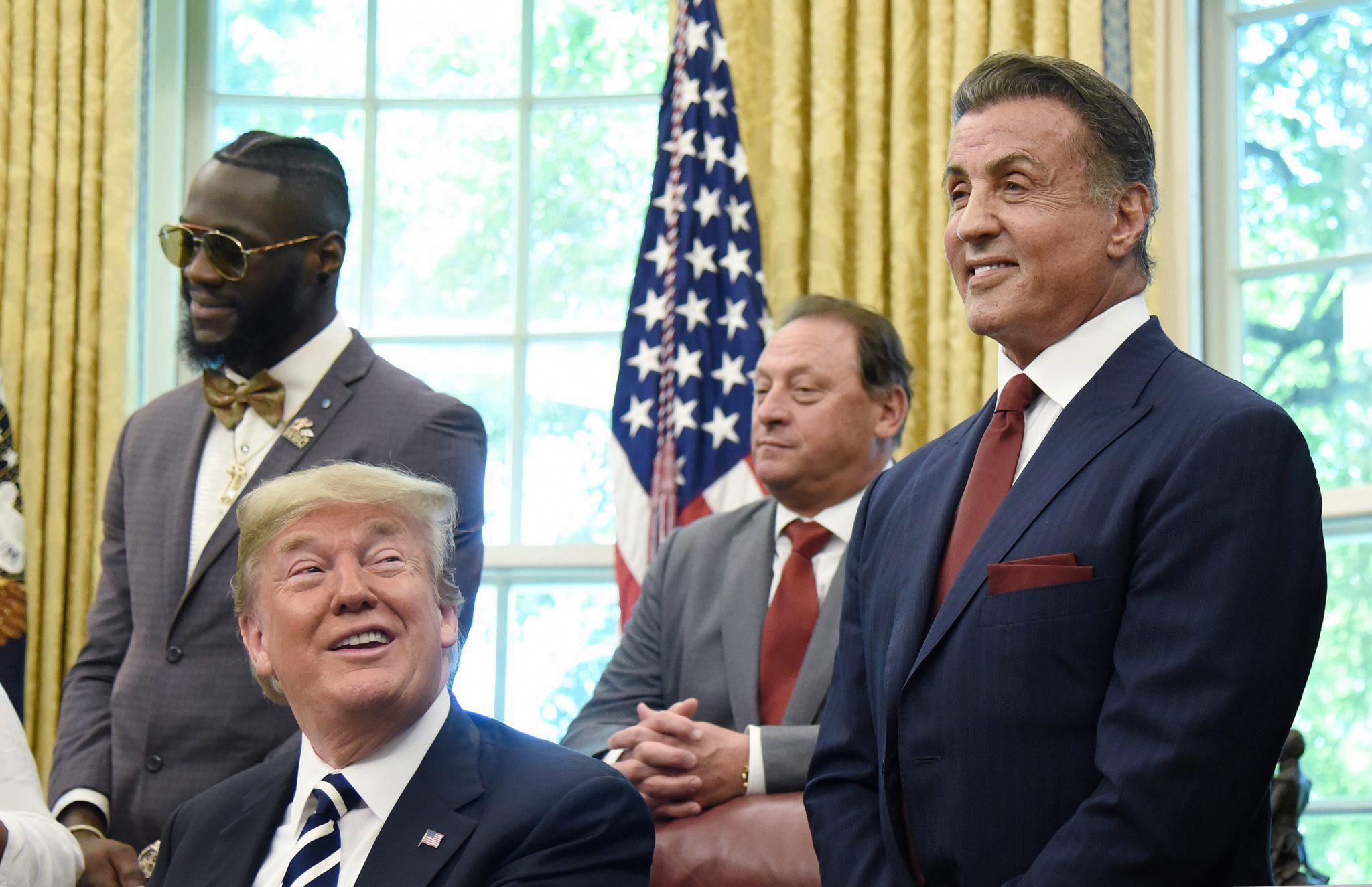 Sylwester Stallone u Donalda Trumpa