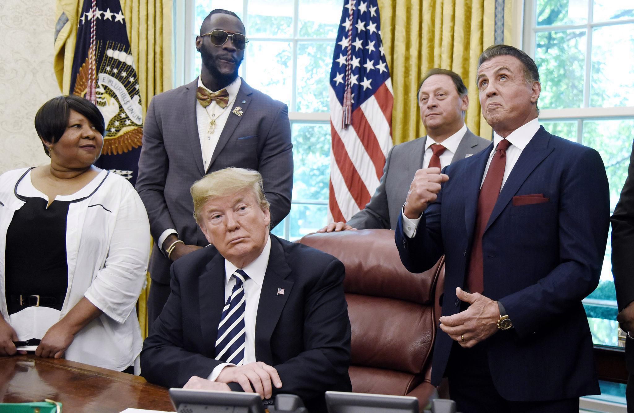 Sylwester Stallone u Donalda Trumpa
