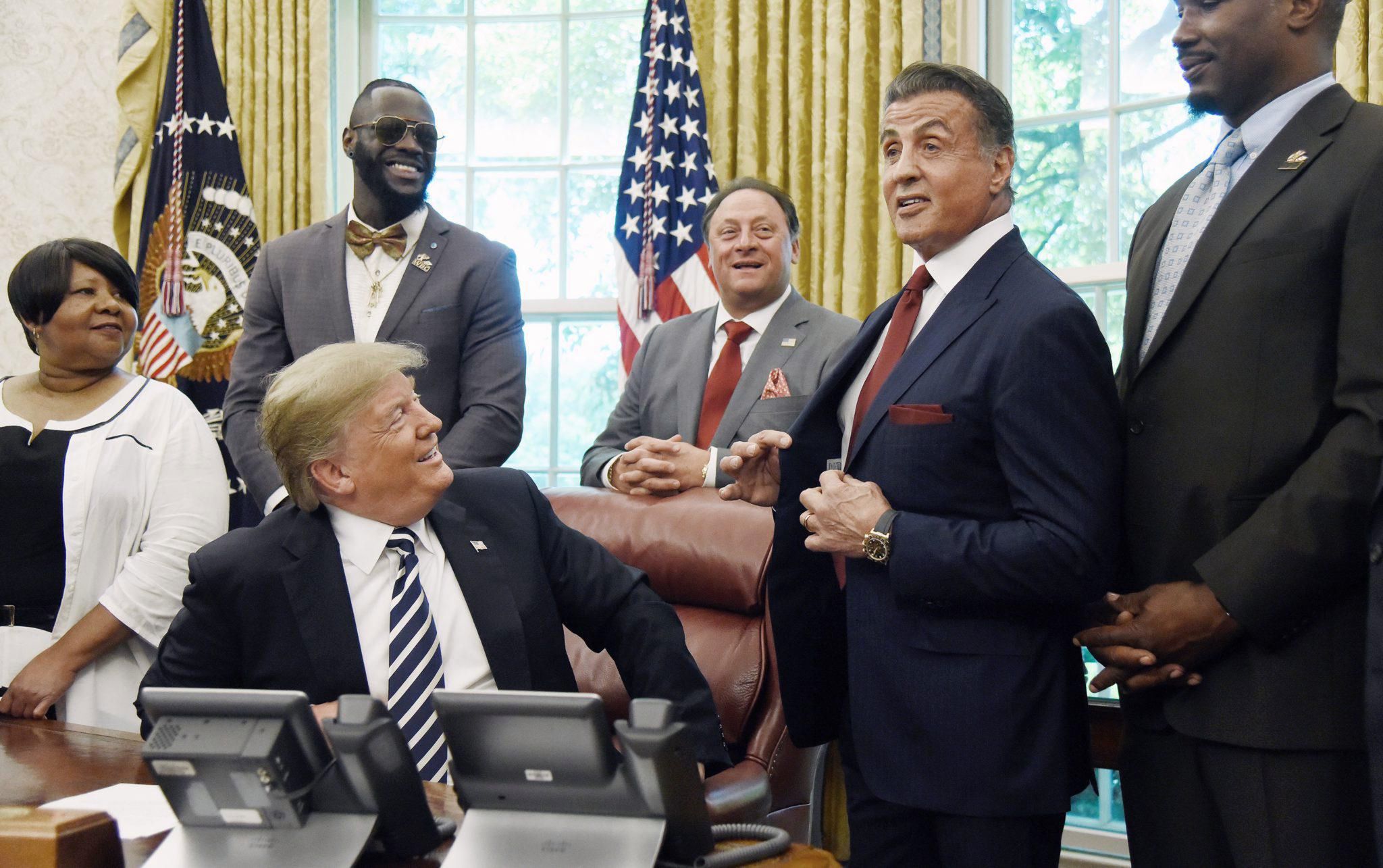 Sylwester Stallone u Donalda Trumpa