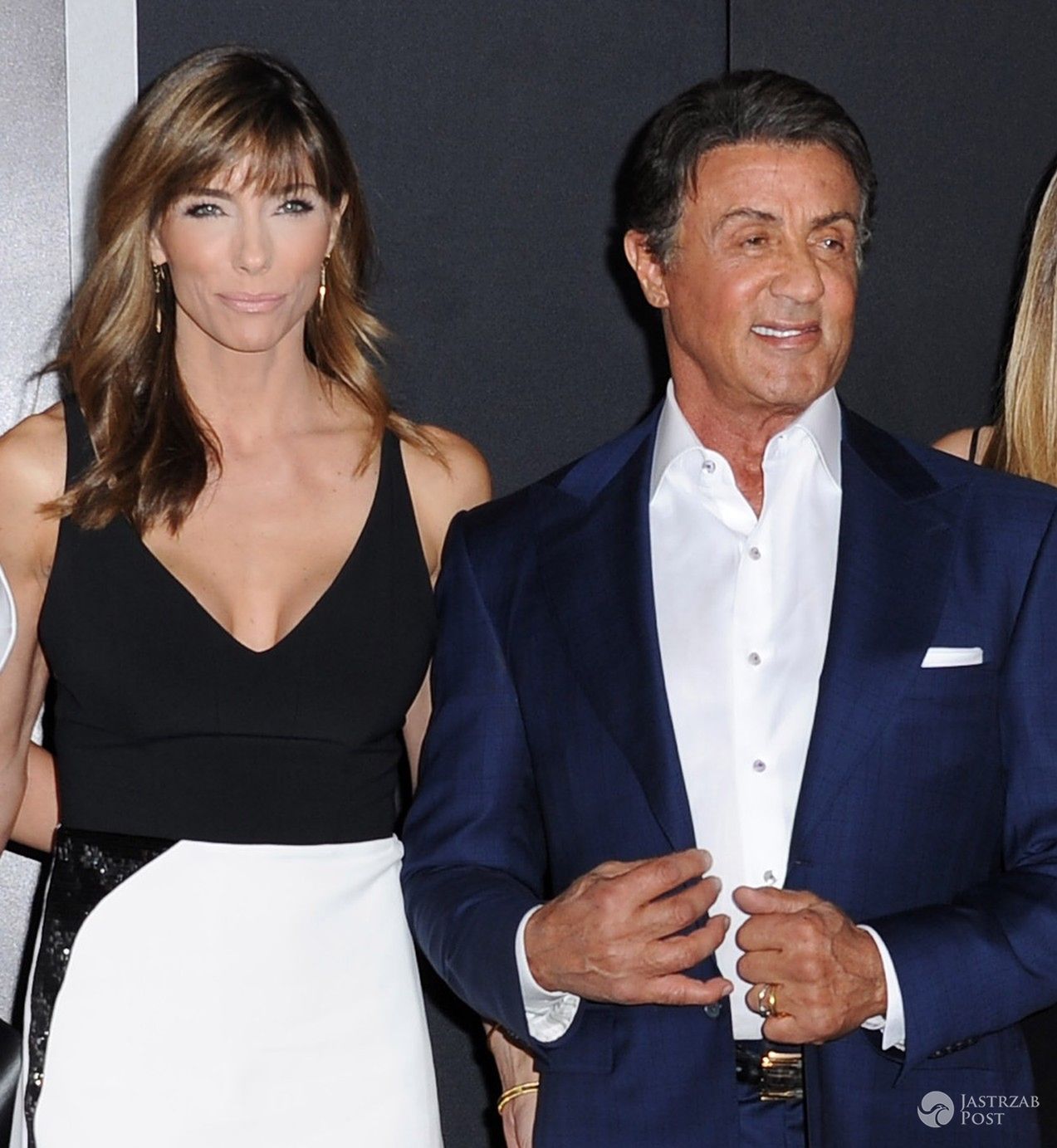 Jennifer Flavin i Sylvester Stallone. Premiera "Creed" w Los Angeles (fot. ONS)