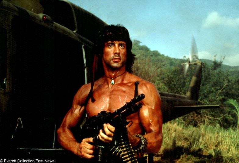 Sylvester Stallone jako Rambo