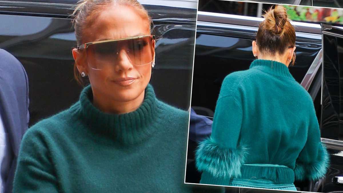 Jennifer Lopez wypina apetyczną pupę do paparazzi! Z trudem wcisnęła ją w swoje luksusowe, satynowe spodnie