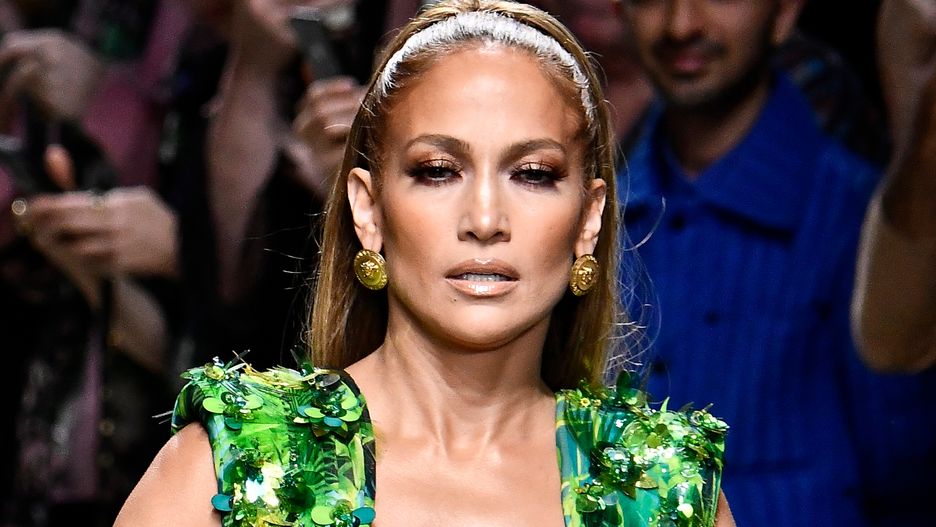 Jennifer Lopez podczas pokazu Versace