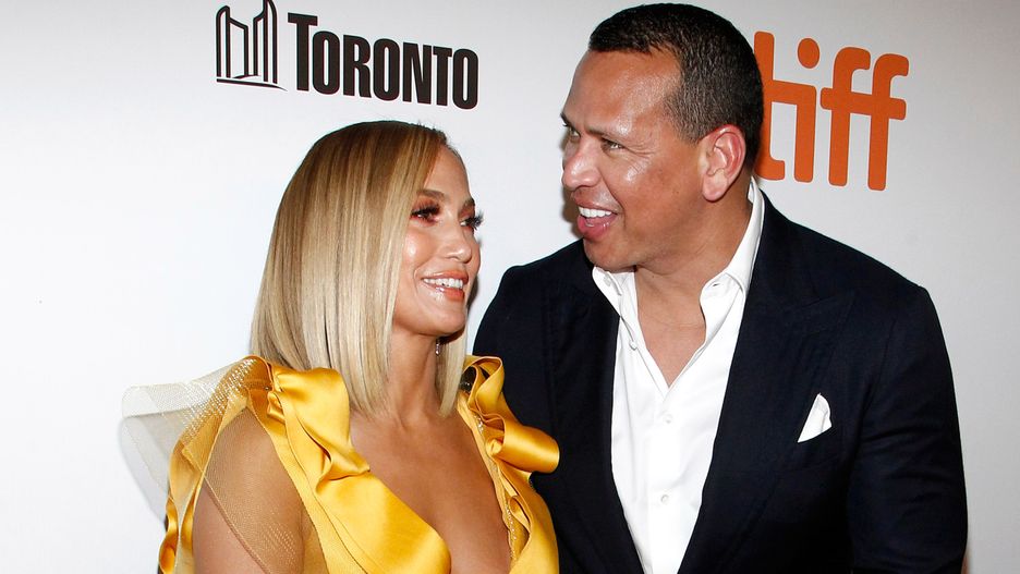 Jennifer Lopez i  Alex Rodriguez na premierze filmu