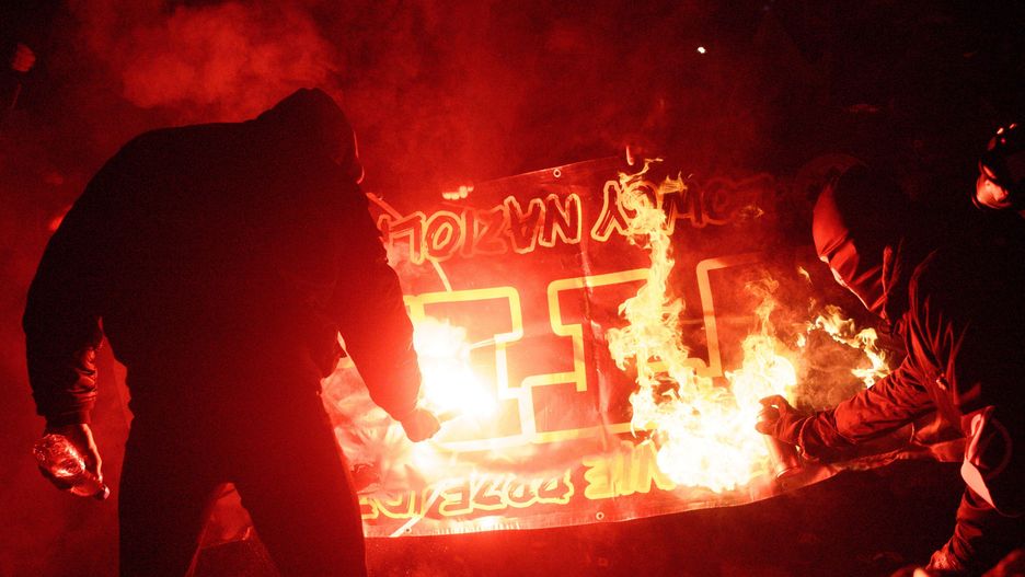 11 listopada 2017 roku. Marsz Niepodległości w Warszawie.