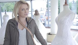 "Pierwsza miłość": Aneta Zając na planie hitu Polsatu w sukni ślubnej