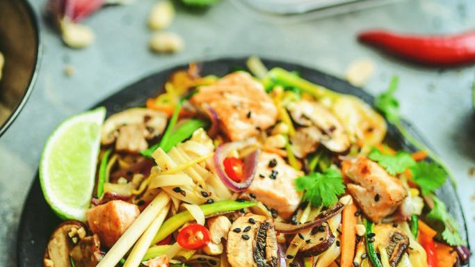 Łosoś w azjatyckim stylu