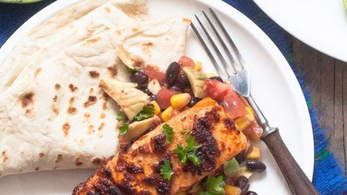 Łosoś w stylu tex-mex