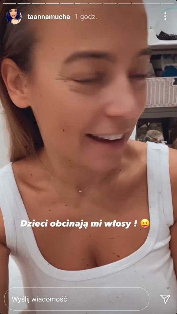 Anna Mucha - relacja z zabawy we fryzjera