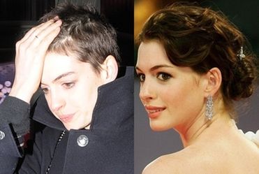 Anne Hathaway w krótkich włosach!