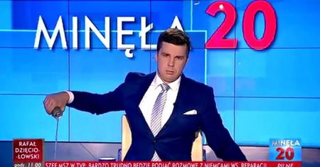 Michał Rachoń na oczach widzów wylał Tigera. Teraz się tłumaczy