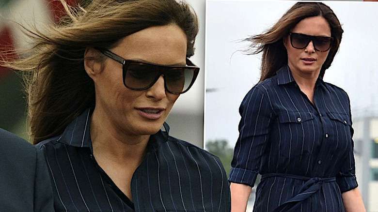 Melania Trump w sukience z wyprzedaży