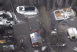 Czerwona rzeka wylała