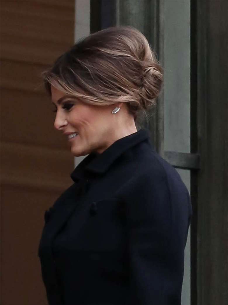 Melania Trump i Brigitte Macron spotkały się w pałacu prezydenckim