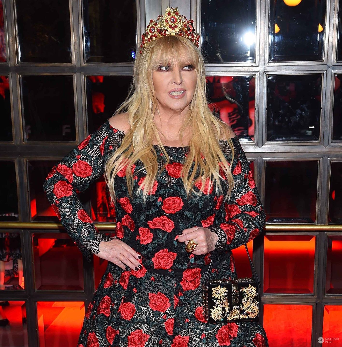 Maryla Rodowicz w koronie Dolce&Gabbana na Różach Gali 2015