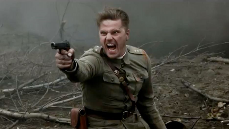 Kadr z filmu "Tajemnica Westerplatte"