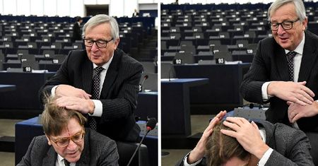 Juncker znów to zrobił. "Ofiarą" szefa KE padł Guy Verhofstadt