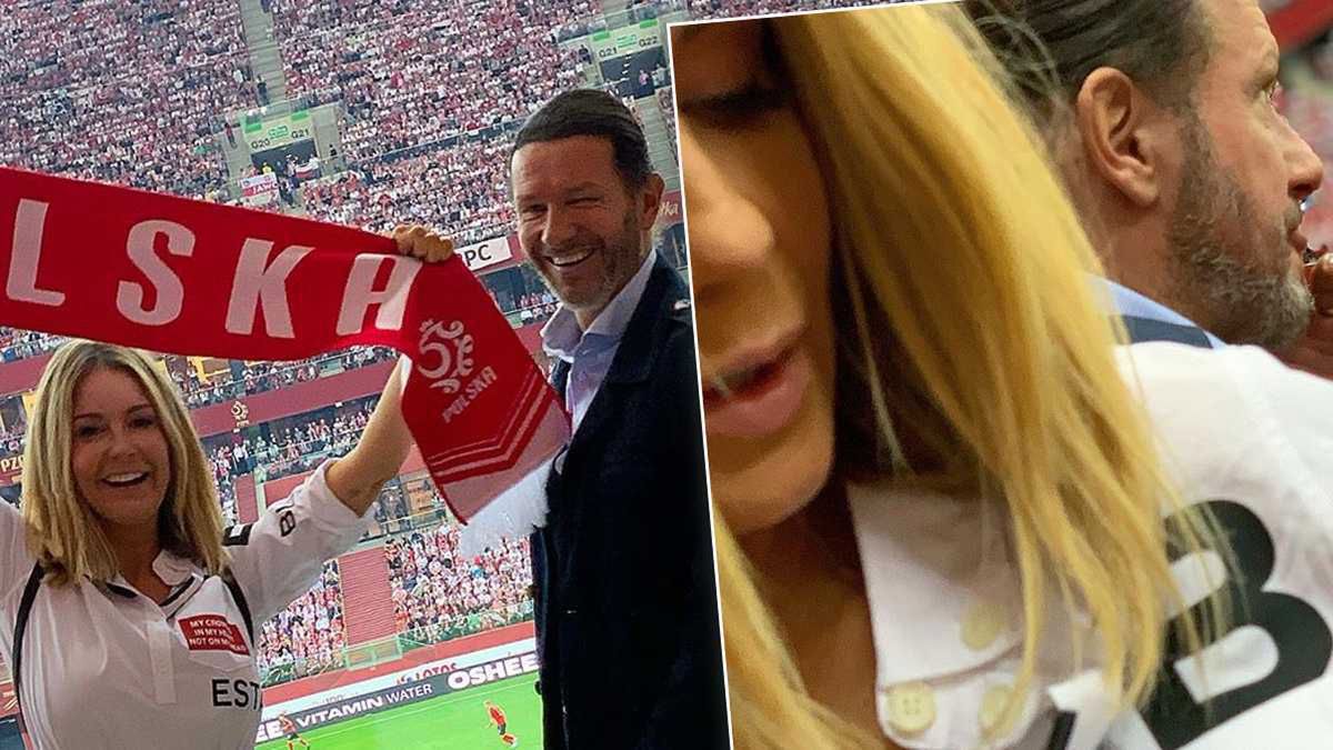 Małgorzata Rozenek w sukience za 3 tysiące złotych na meczu Polska-Austria. Warta swojej ceny?