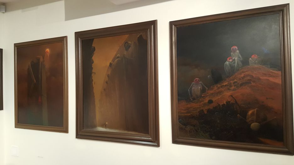 Prace Z. Beksińskiego w sanockim muzeum