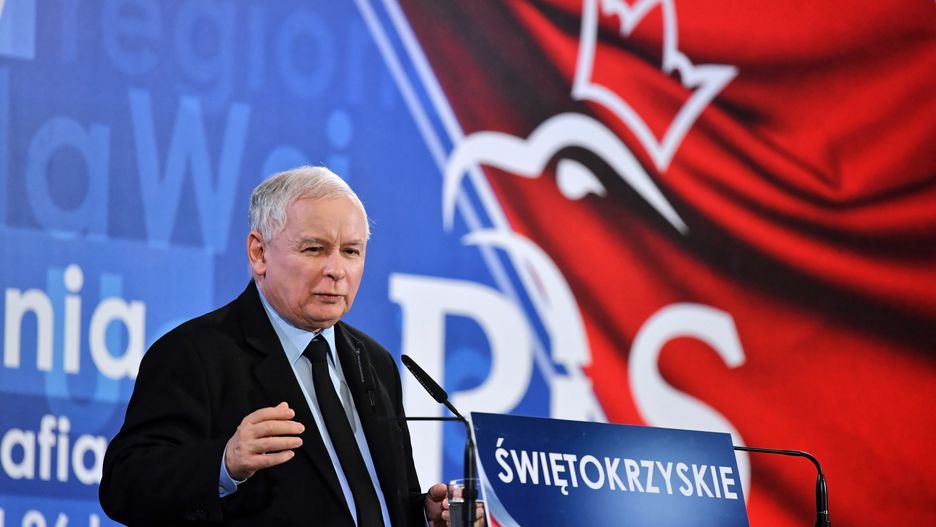 Jarosław Kaczyński na konwencji PiS w Kielcach