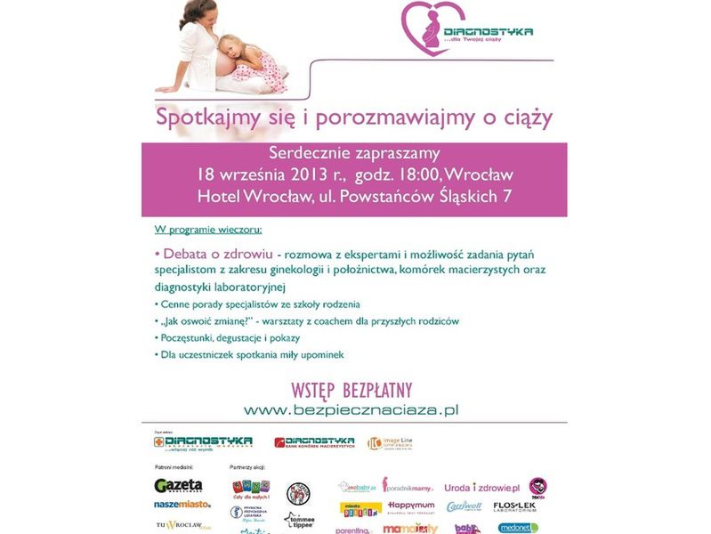 18 września, Wrocław - Diagnostyka dla Twojej ciąży