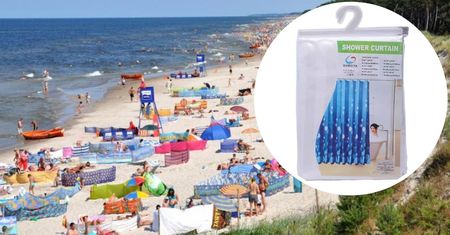Weź na plażę zasłonę prysznicową. Będziesz zachwycony co można z niej zrobić