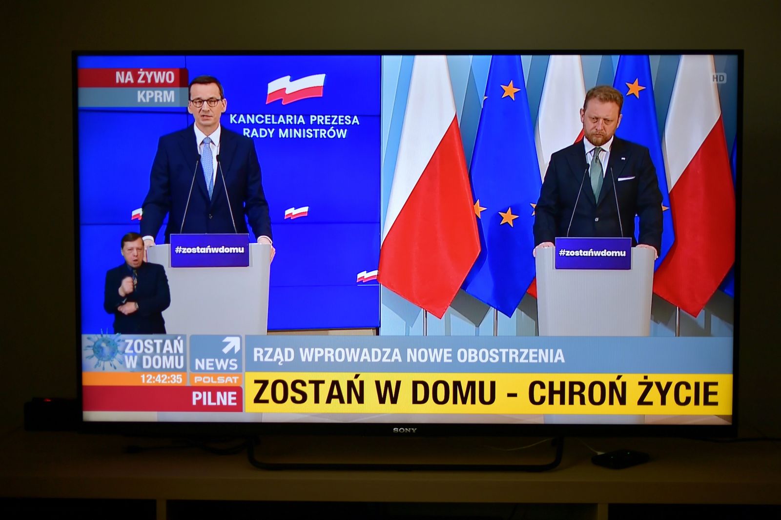 Koronawirus w Polsce. Transmisja konferencji prasowej premiera Mateusza Morawieckiego i ministra zdrowia Łukasza Szumowskiego 31 marca 2020 r.