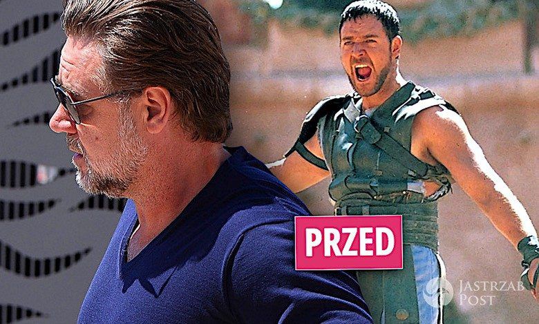 Russell Crowe mocno zaokrąglił się! Waży już ponad 120 kilogramów! Jak teraz wygląda?