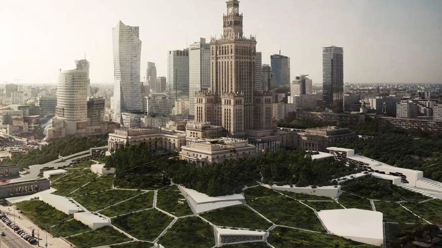 Tak ma wyglądać plac Defilad za prezydentury Patryka Jakiego