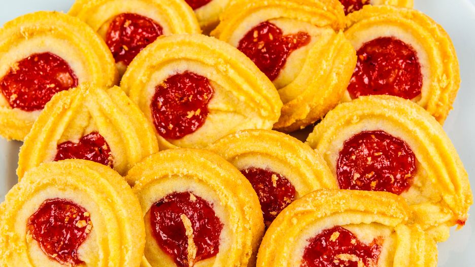 Maślane ciasteczka z marmoladą. Smakują jak u babci
