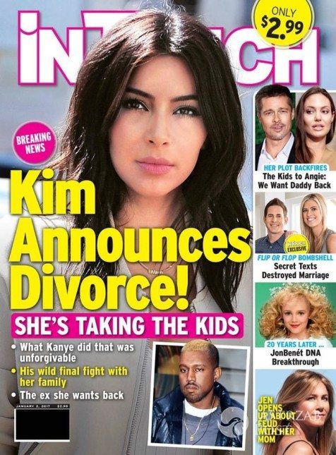 Kim Kardashian ogłosiła rozwód na okładce In Touch Weekly?