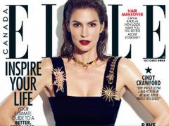 49-letnia Cindy Crawford na okładce kanadyjskiego "Elle"