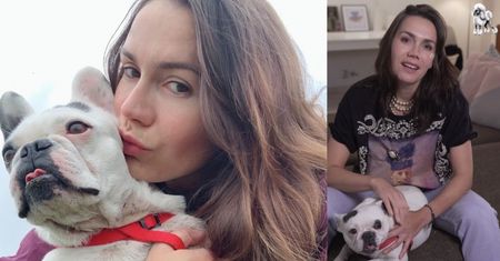 "Poznaj mojego psa": Olga Bołądź uratowała psa z pseudohodowli. "Lusia jest członkiem rodziny"