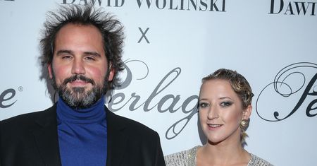 Lara Gessler i Piotr Szeląg na pokazie Dawida Wolińskiego. Szyk i elegancja u obojga